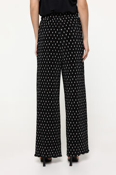 Fifty Outlet Pantalón Plisado Negro