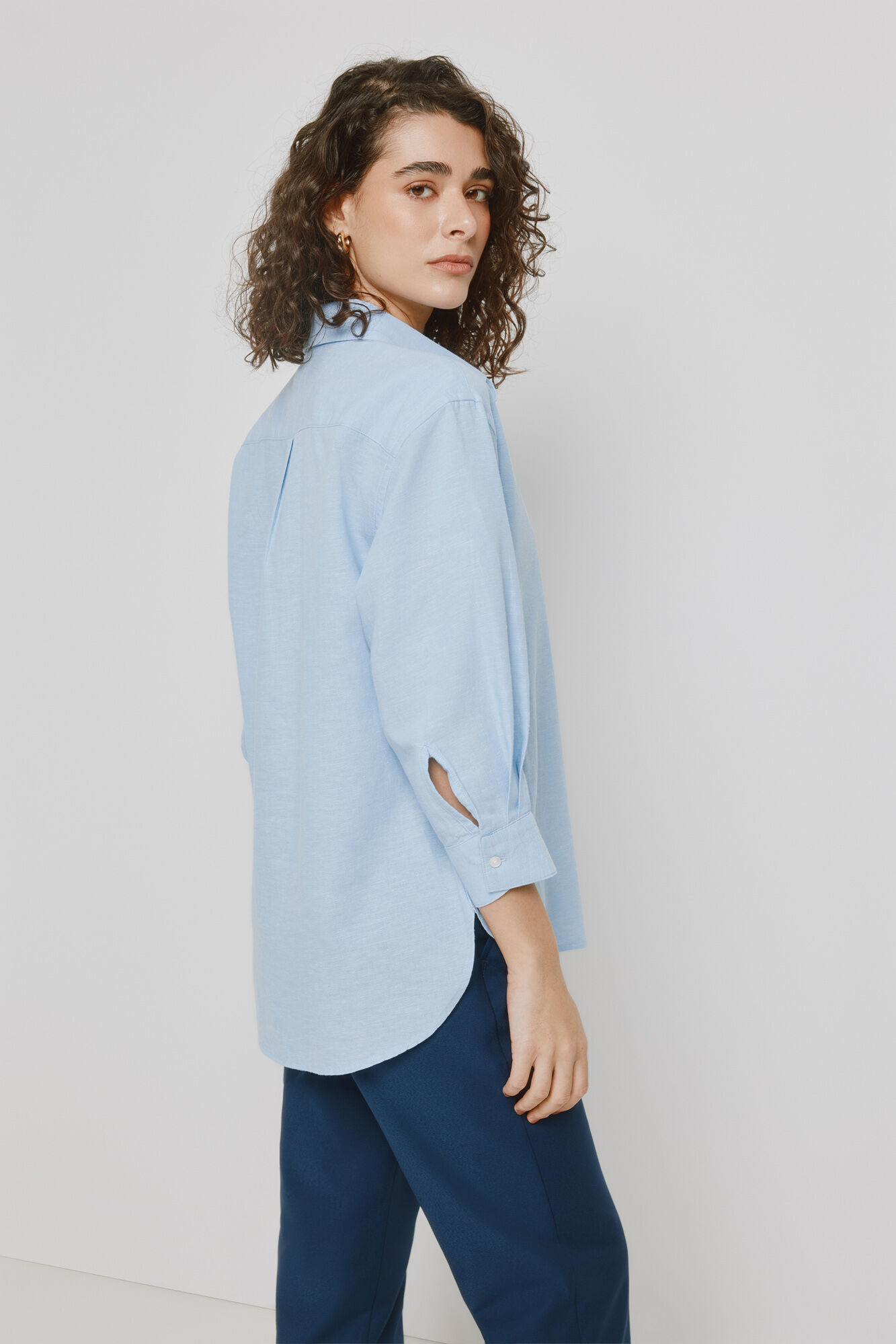 Milano Camisa cuello camisero Azul