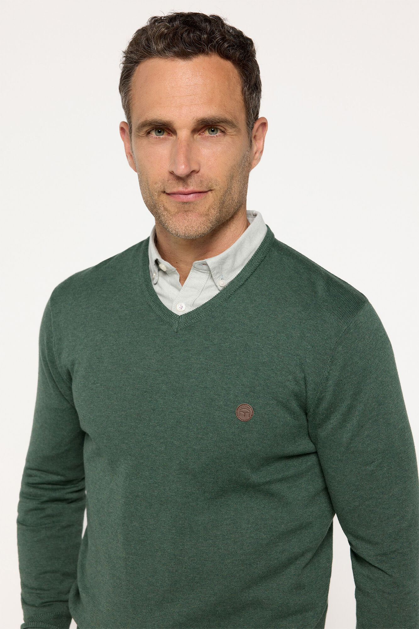 Milano Jersey cuello pico algod&oacute;n