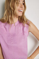 Milano Blusa bordada Morado