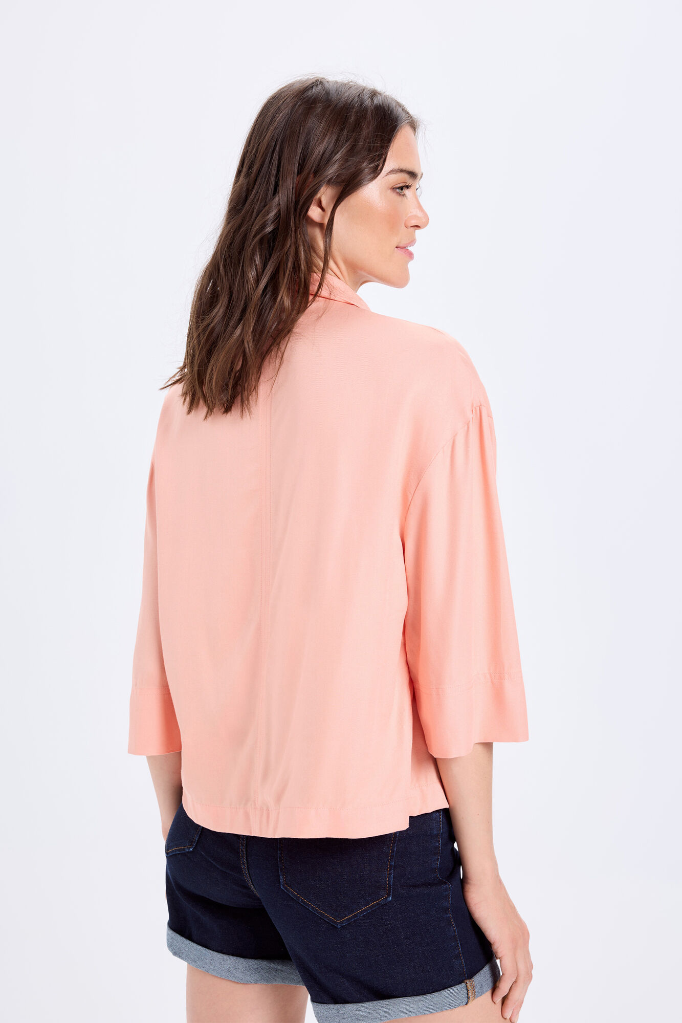 Milano Blusa con cuello de polo Coral