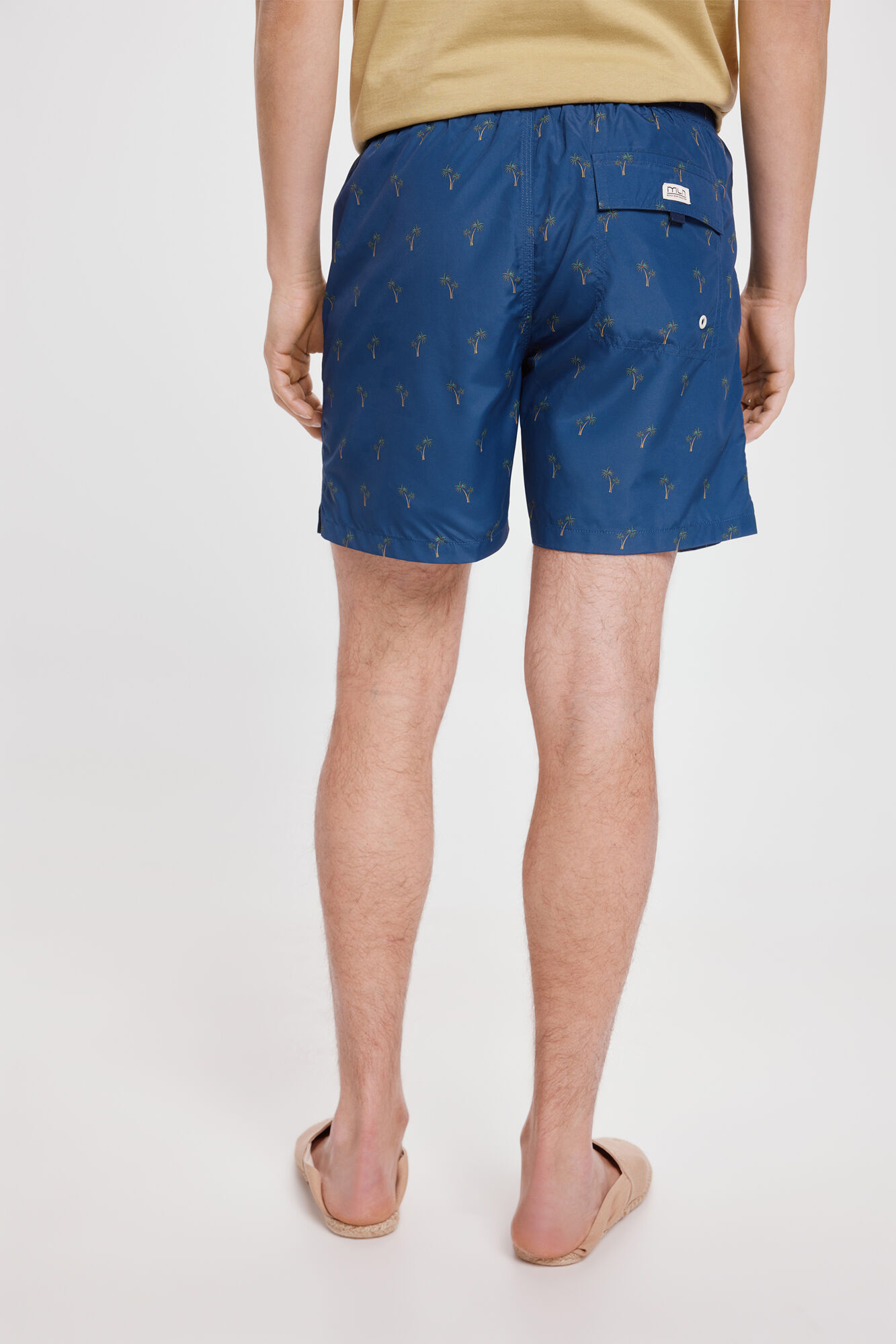 Milano Ba&ntilde;ador Estampado a Contraste Azul