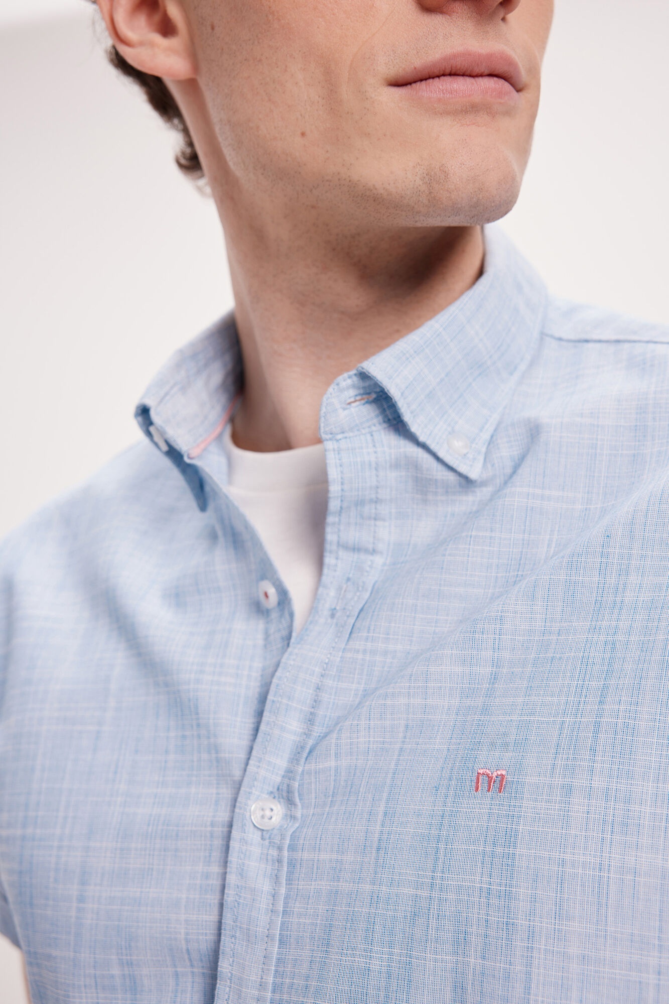 Milano Camisa Slub Lisa