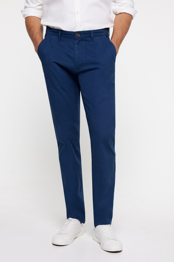 Fifty Outlet Pantalón chino confort Navy