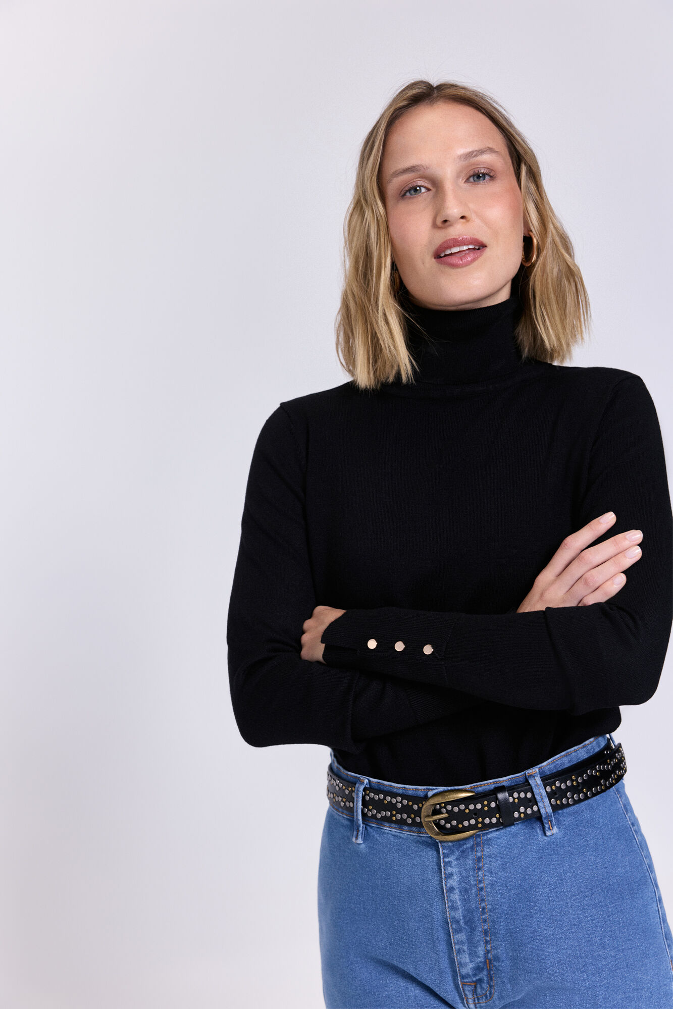 Milano Jersey de cuello de viscosa