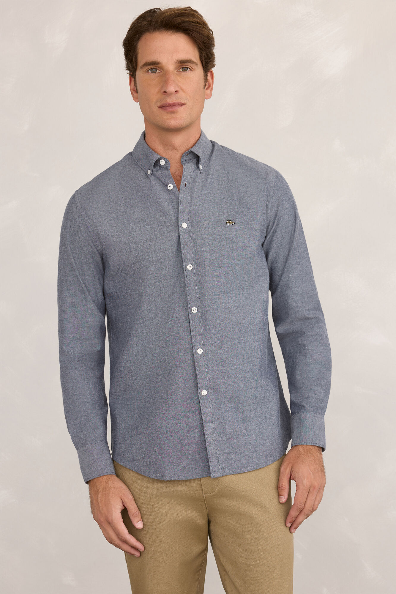 Milano Camisa deportiva con estampado Oxford