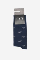 Fifty Outlet Calcetín jacquard Azul Oscuro