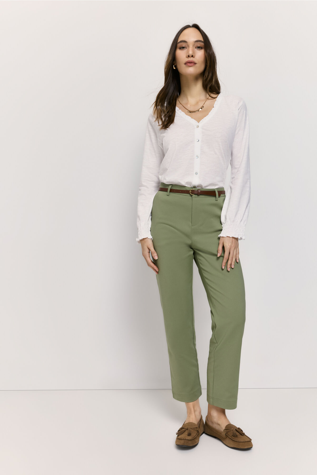 Milano Playera manga larga Blanco