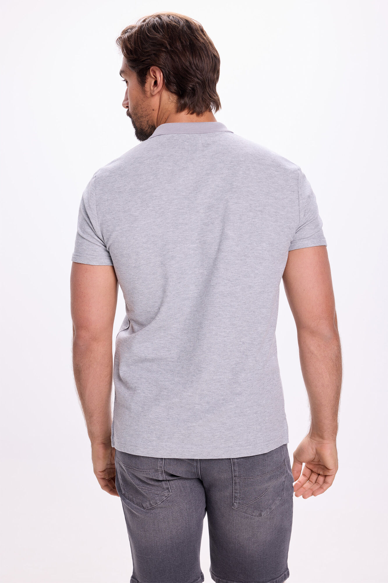Milano Polo de bolsillo Gris Claro