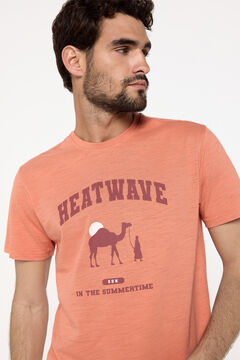 Fifty Outlet Playera manga corta. 100% algodón. Granate