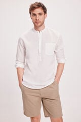 Milano Camisa Mao Polera Blanco