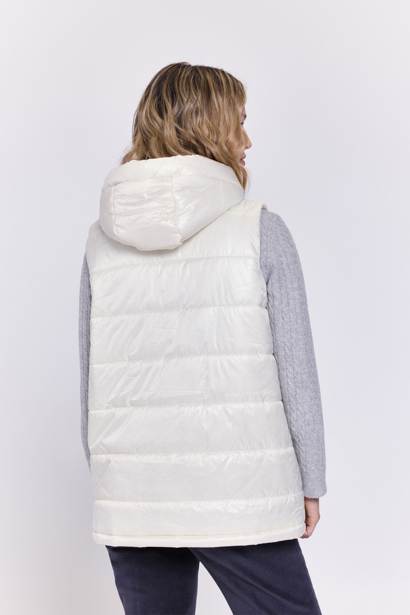Milano Acolchado chaleco con capucha