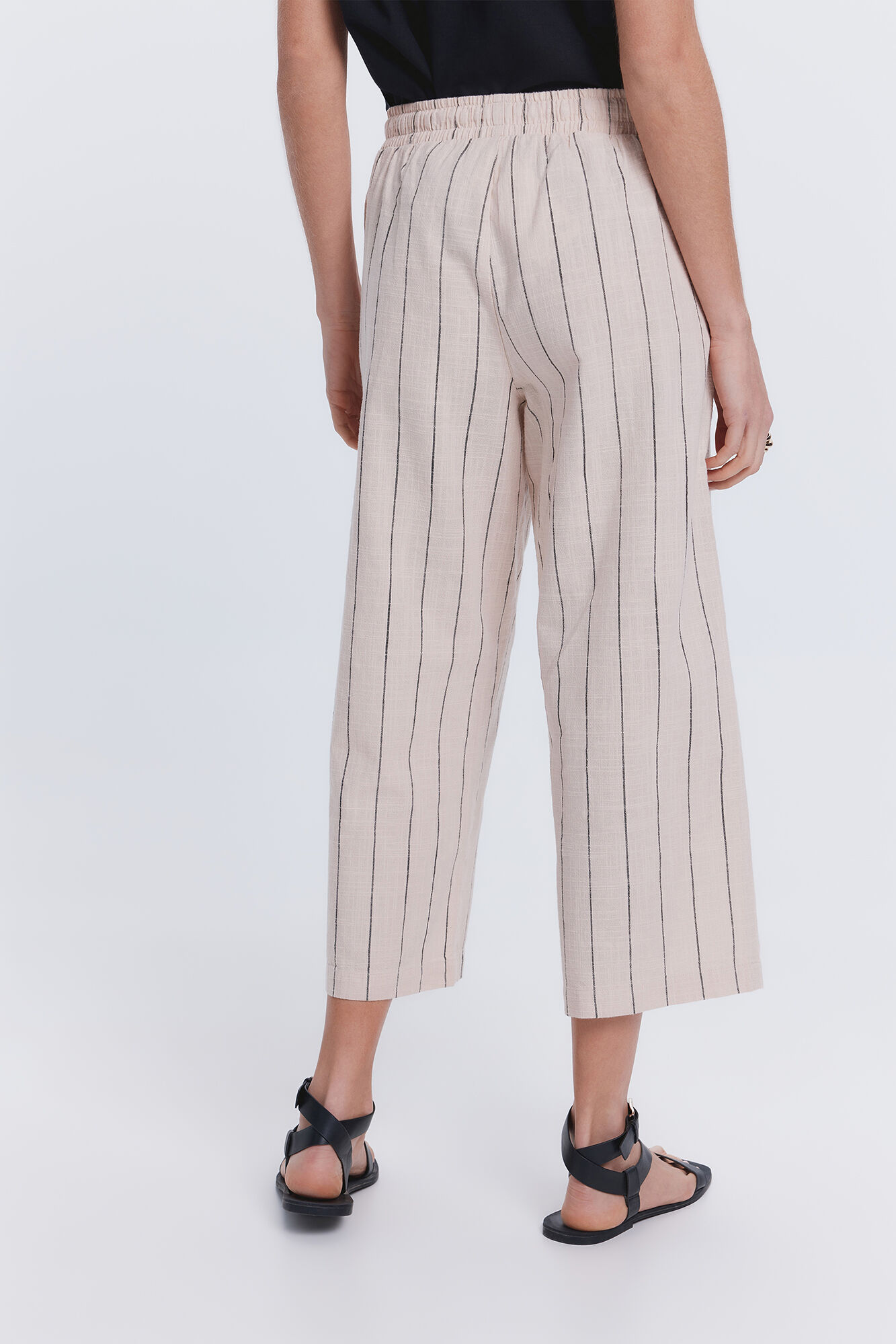 Milano Pantal&oacute;n tobillero lino Tostado