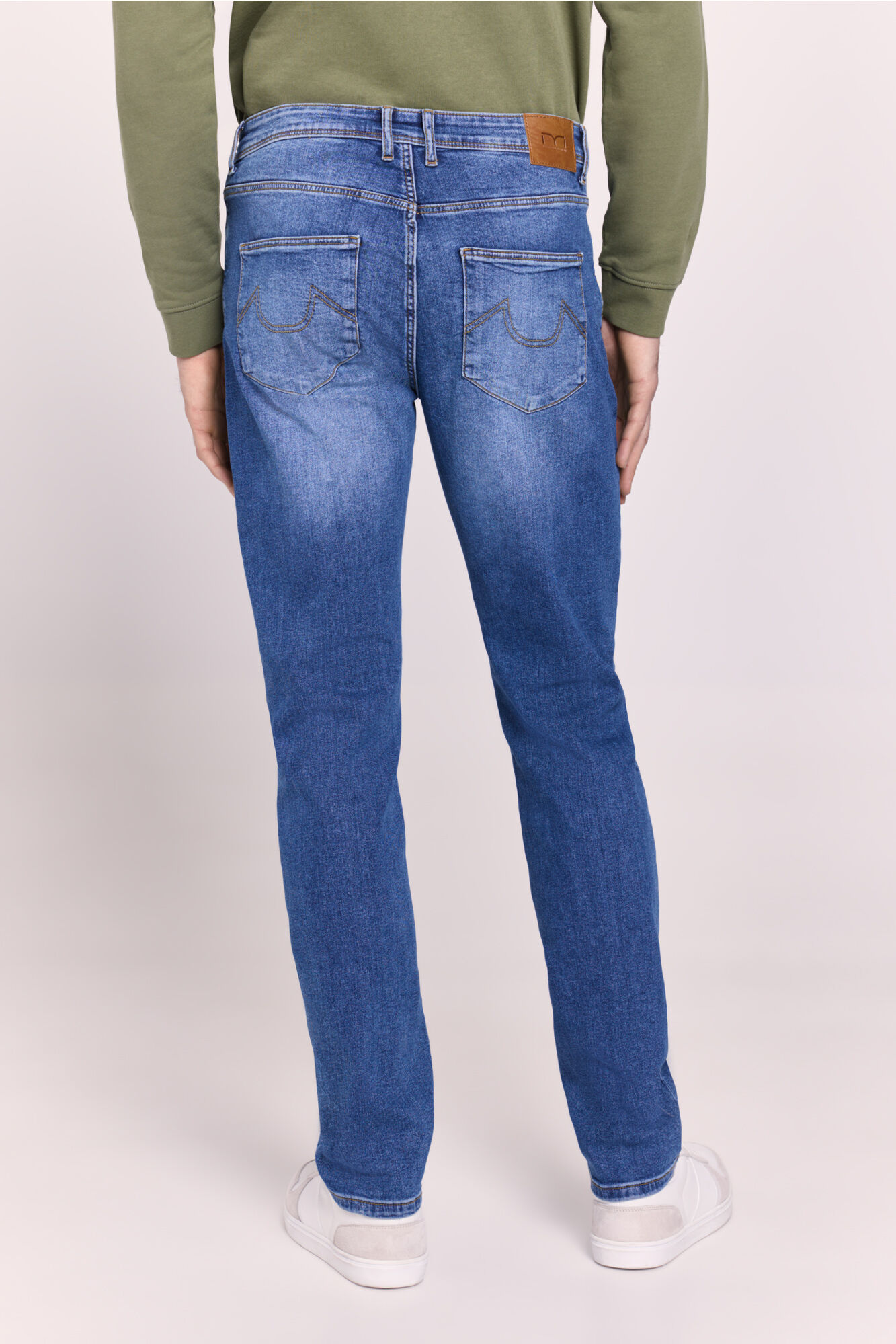 Milano Pantal&oacute;n regular fit de mezclilla Azul