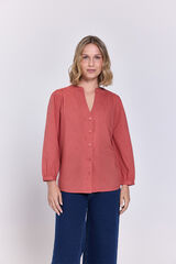 Milano Blusa de margaritas fluidas Naranja