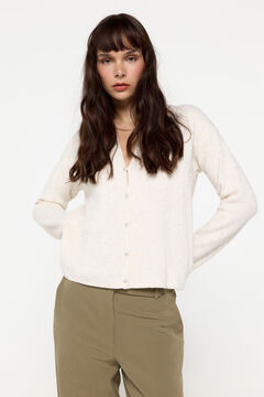 Fifty Outlet Cardigan de punto soft Beige