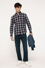 Fifty Outlet Camisa oxford cuadros Azul