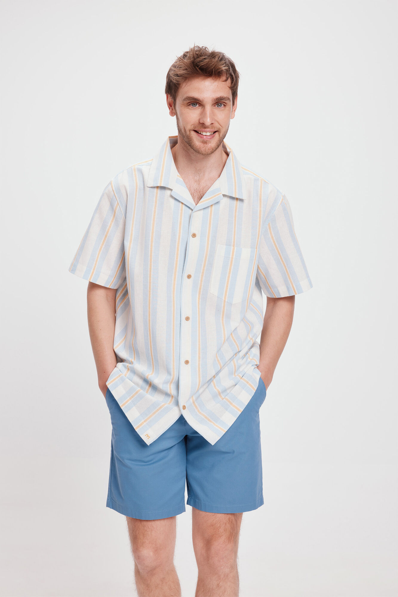 Milano Camisa Solapa Corta