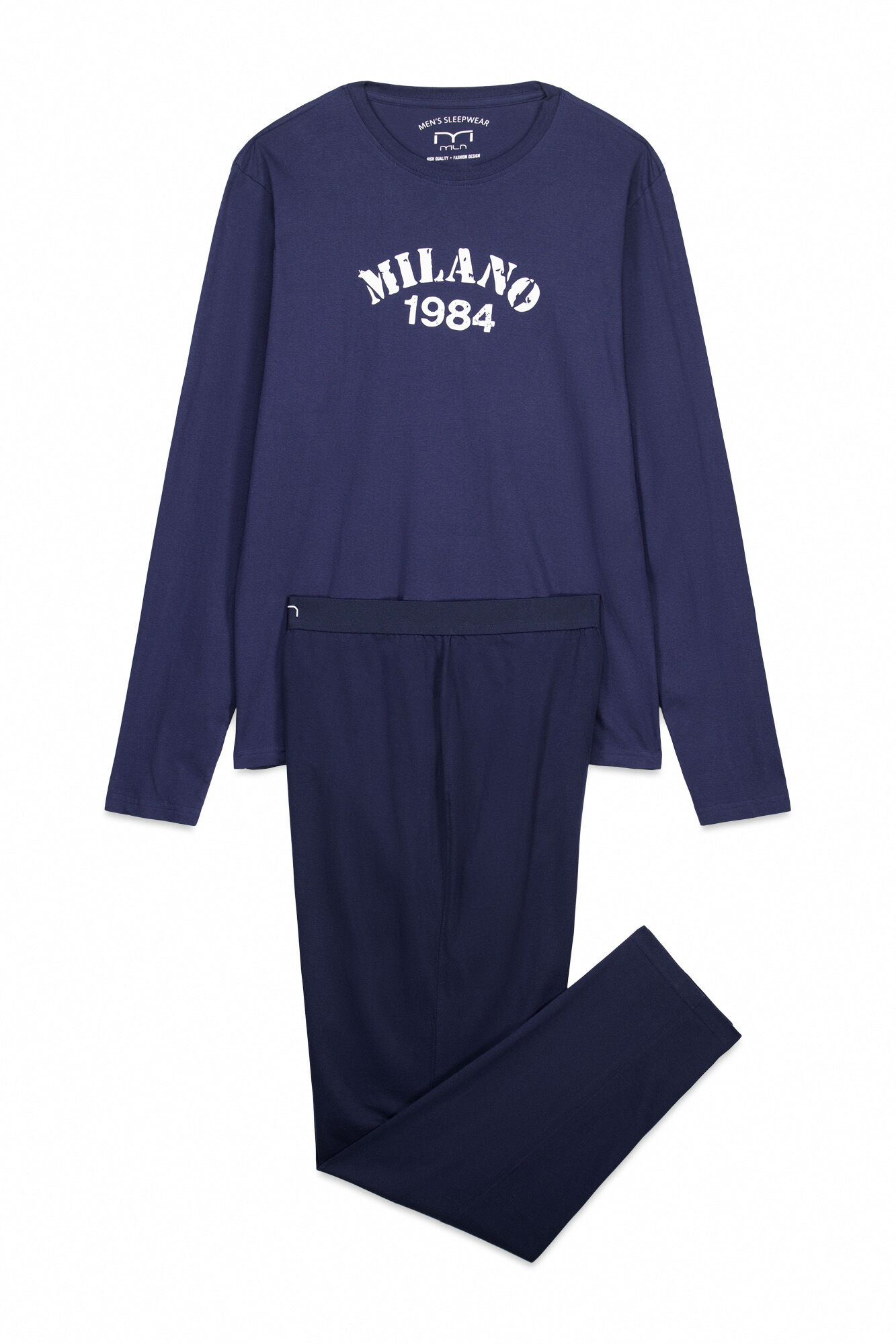 Milano Pijama con letras Navy