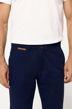 Fifty Outlet Pantalón Chino Liso Navy