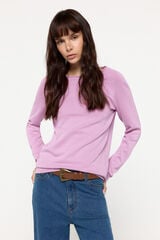 Fifty Outlet Suéter de tejido de viscosa cuello barco Rosa