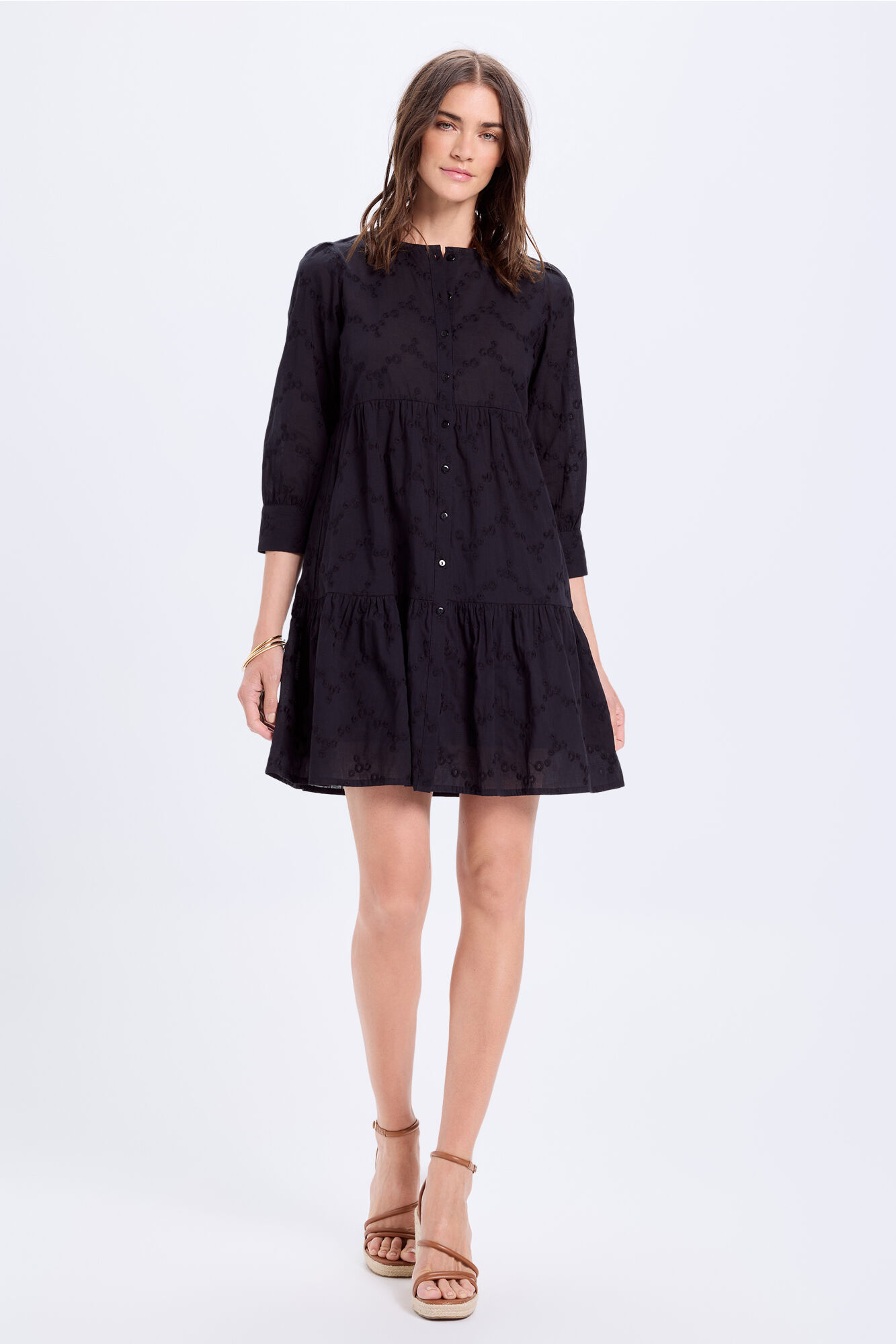 Milano Vestido corto short bordado