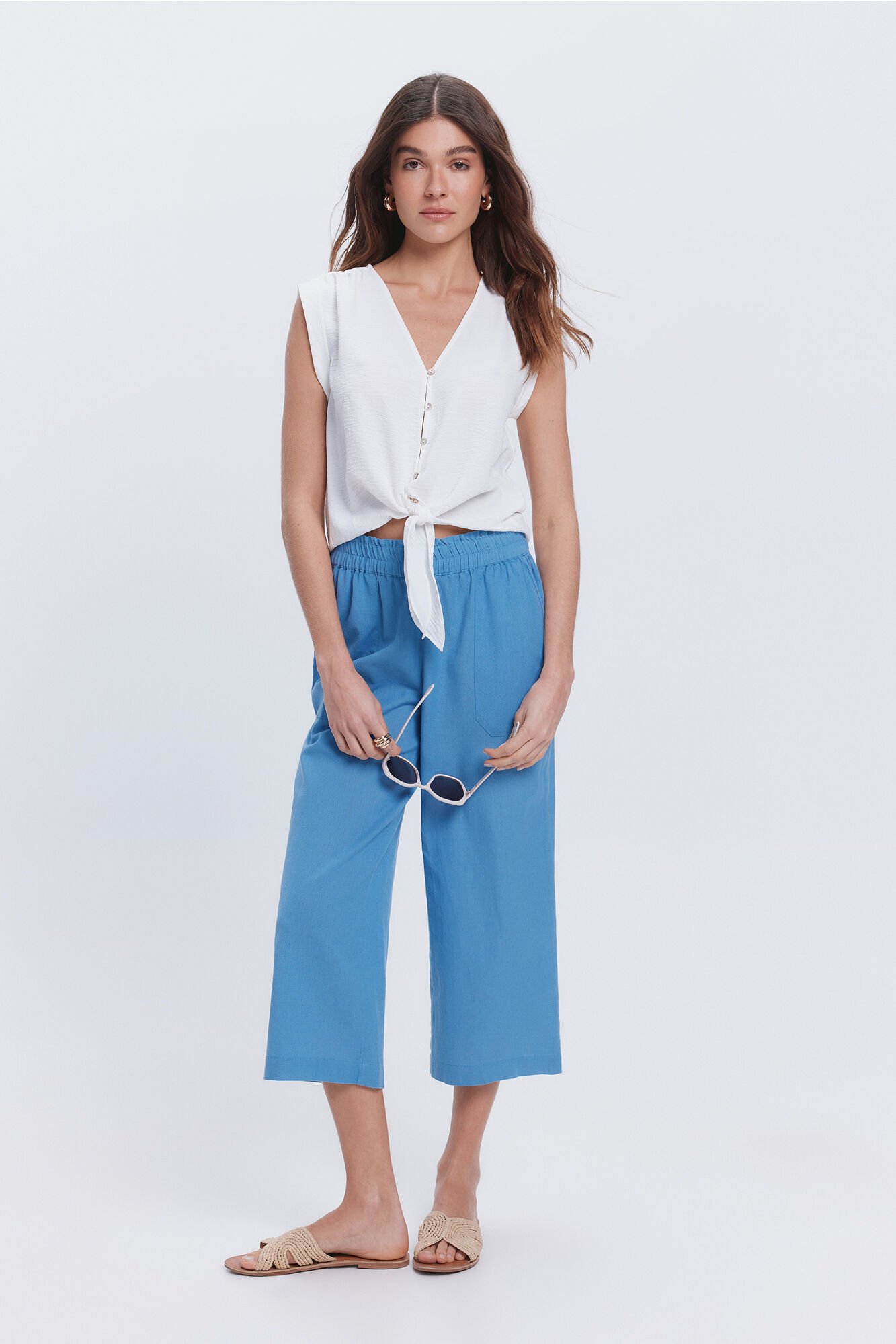 Milano Blusa fluida anudada