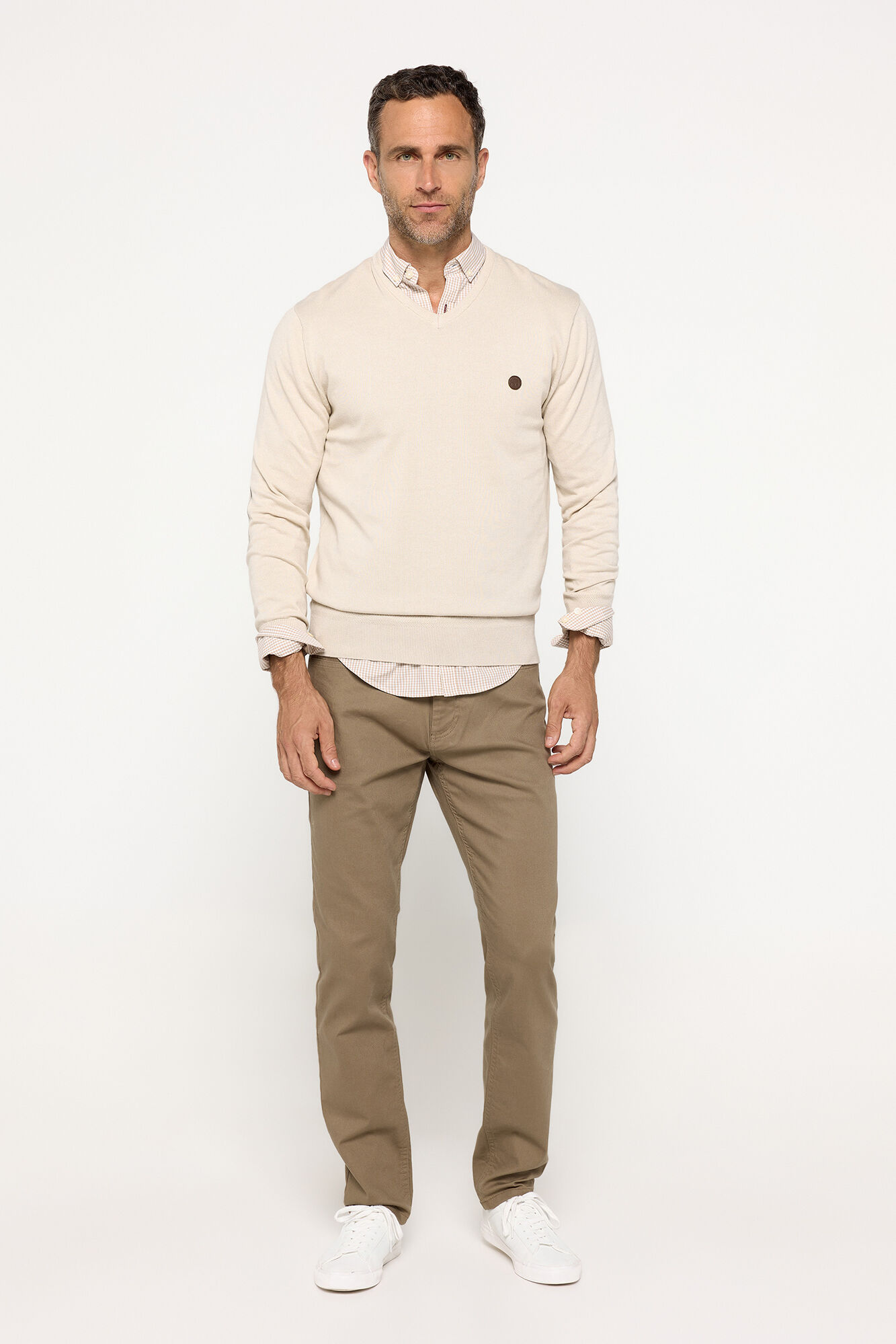 Milano Jersey cuello pico algod&oacute;n Arena