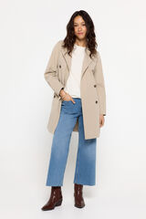 Milano Gabardina trench tejido impermeable Beige