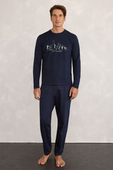 Milano Pijama estampados Navy