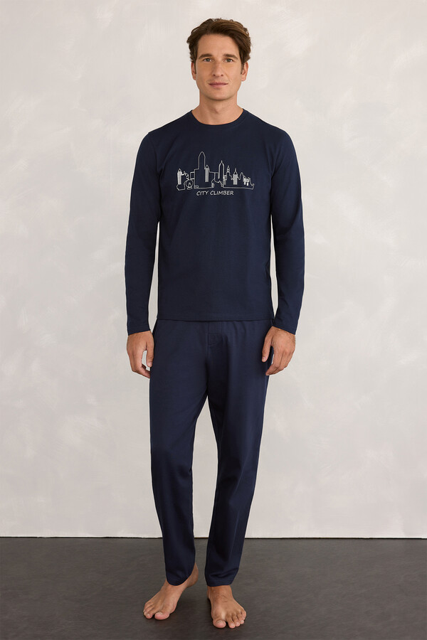 Milano Pijama estampados Navy