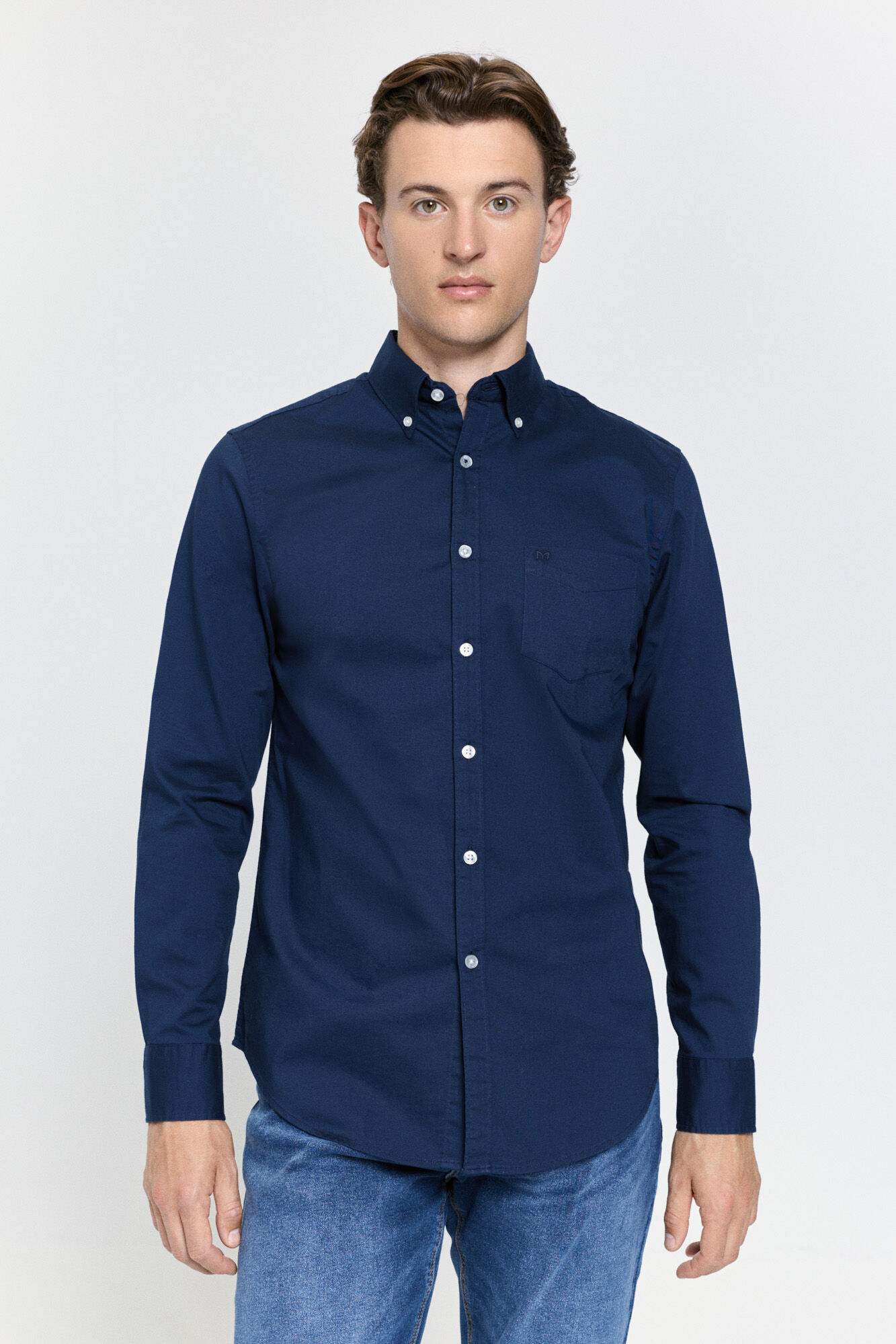 Milano Camisa Roma de corte relajado Navy