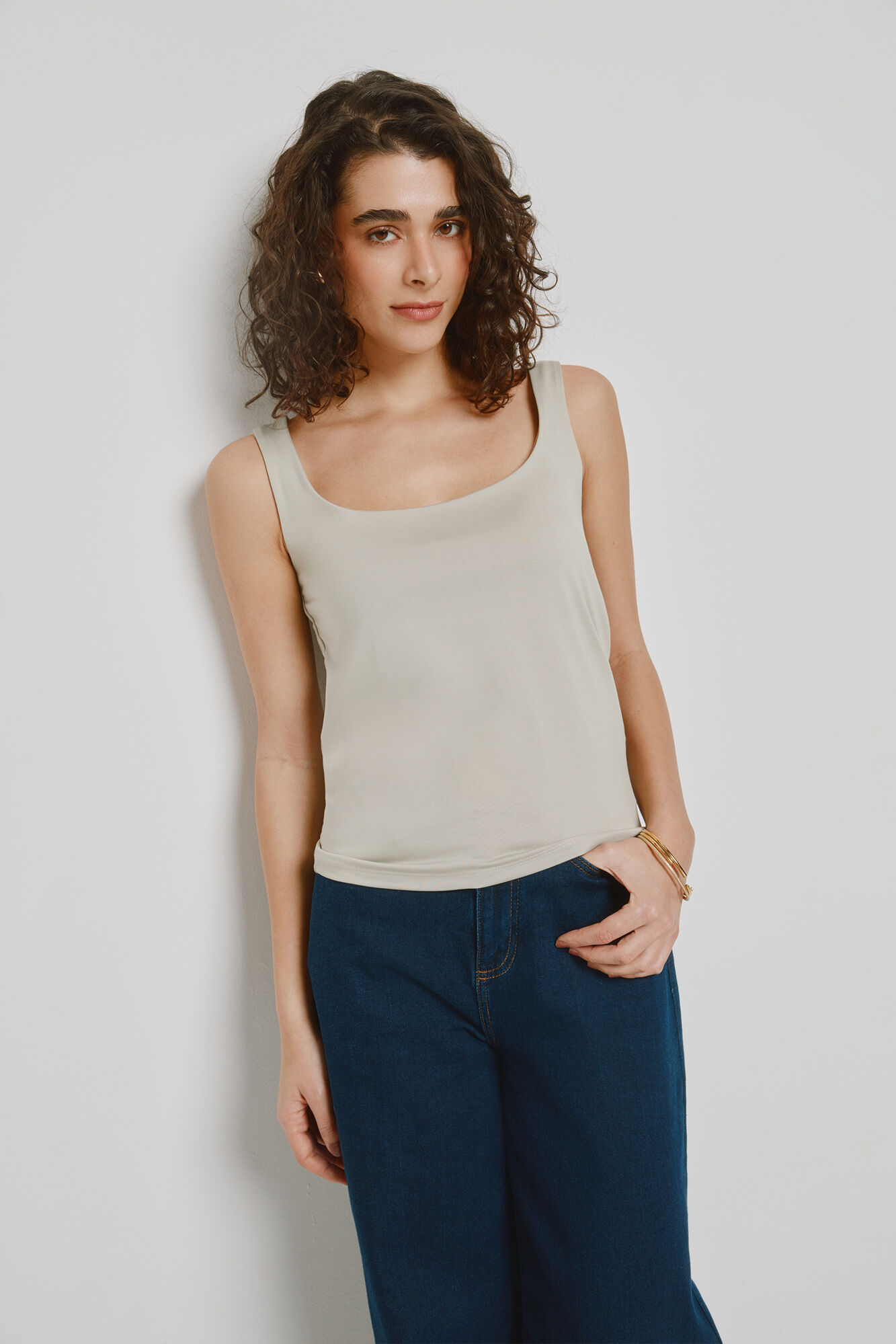 Milano Top nadador Gris Claro