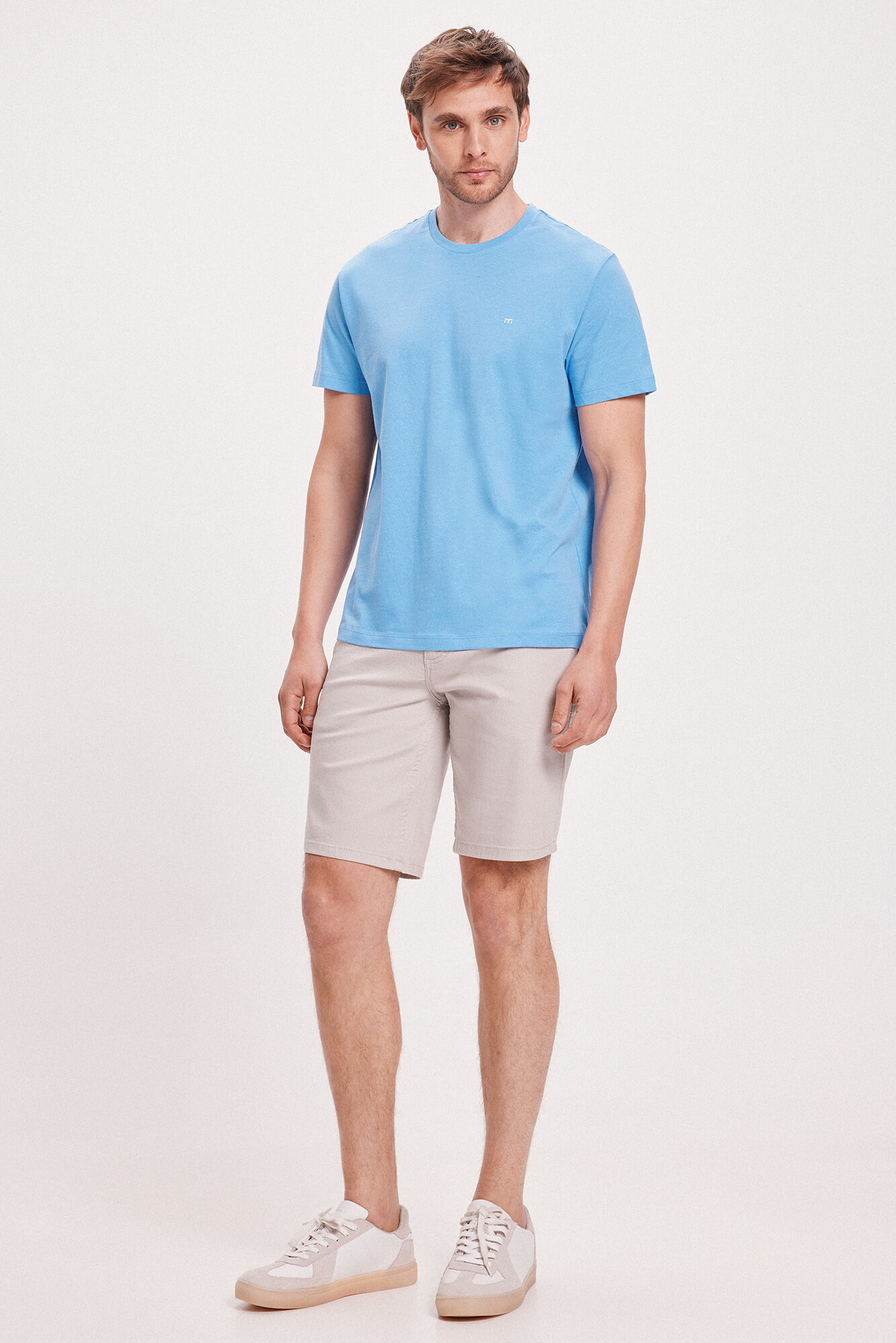Milano Camiseta B&aacute;sica Azul