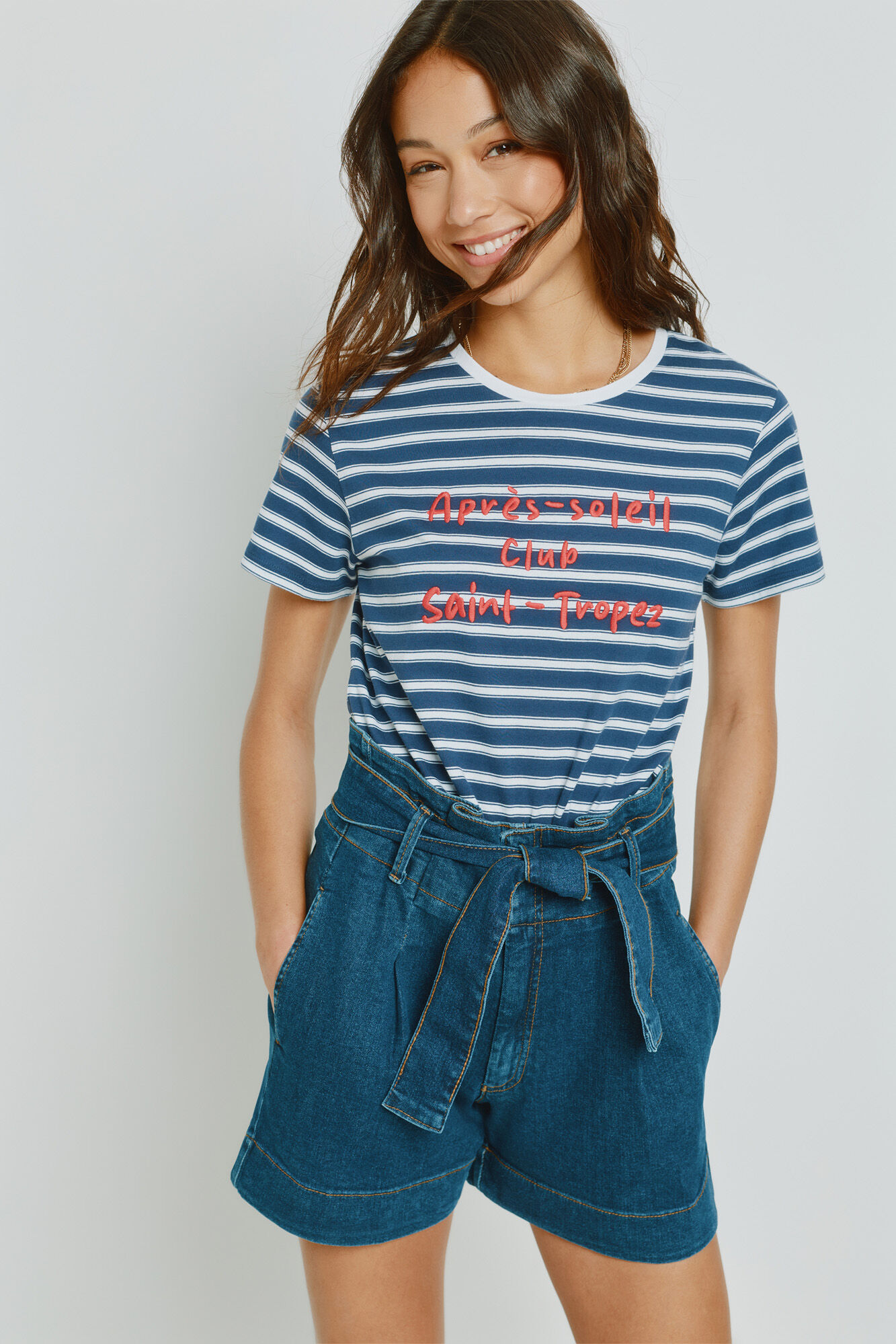 Milano Playera de rayas manga corta