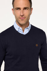 Fifty Outlet Suéter cuello pico algodón Navy