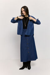 Milano Falda midi Azul