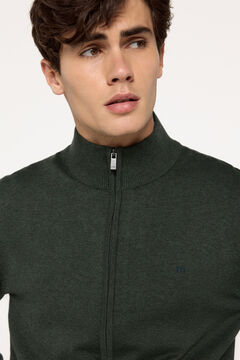 Fifty Outlet Chaqueta Punto Cremallera Verde