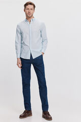 Fifty Outlet Chino Denim Algodón Navy