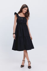 Fifty Outlet Vestido estilo mesonero Negro