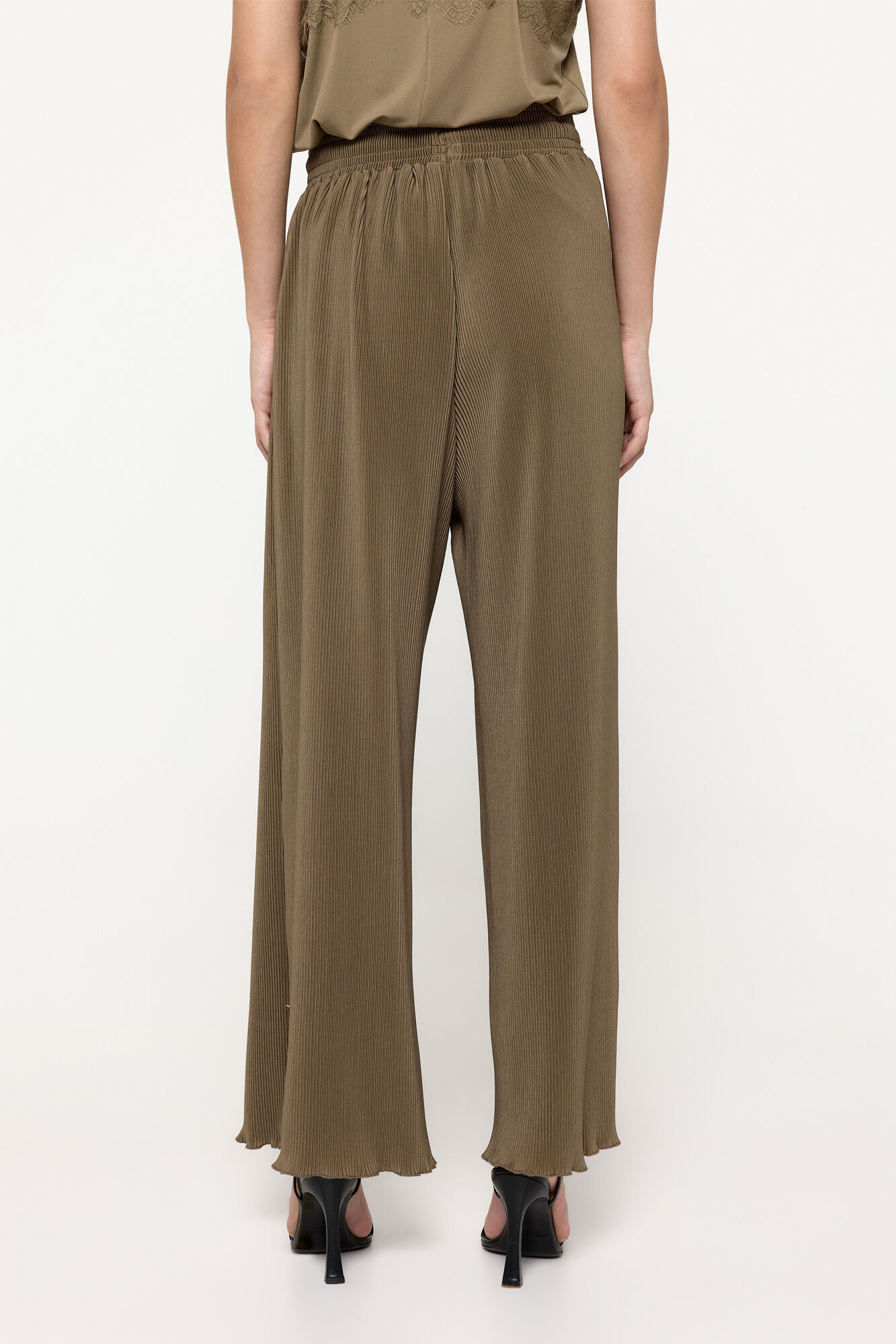 Milano Pantal&oacute;n Plisado Kaki Oscuro