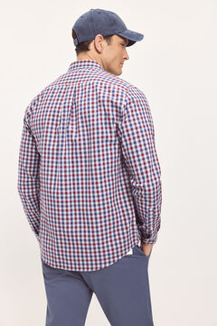Fifty Outlet Camisa Twill Cuadros Rojo