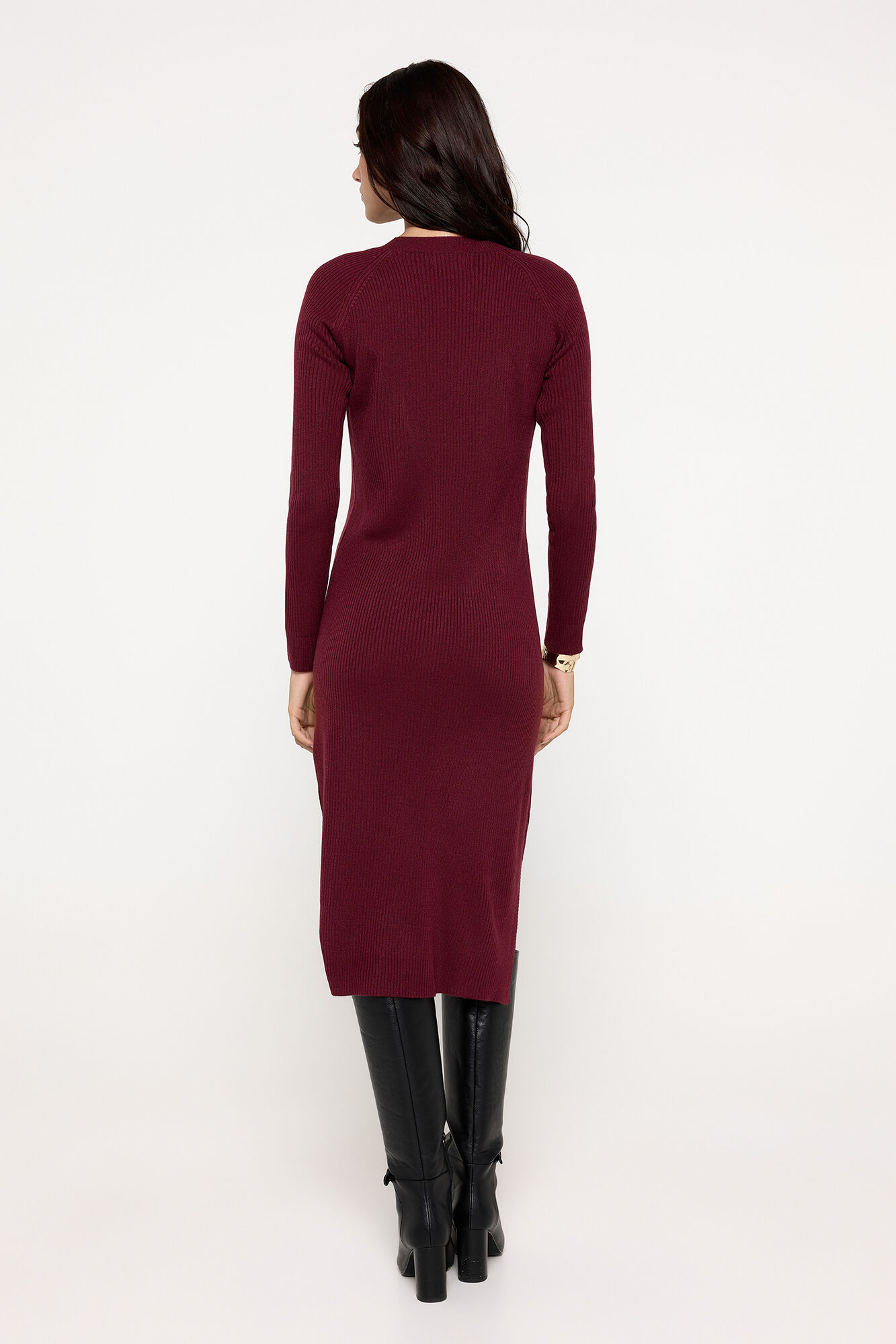 Milano Vestido tricot Granate