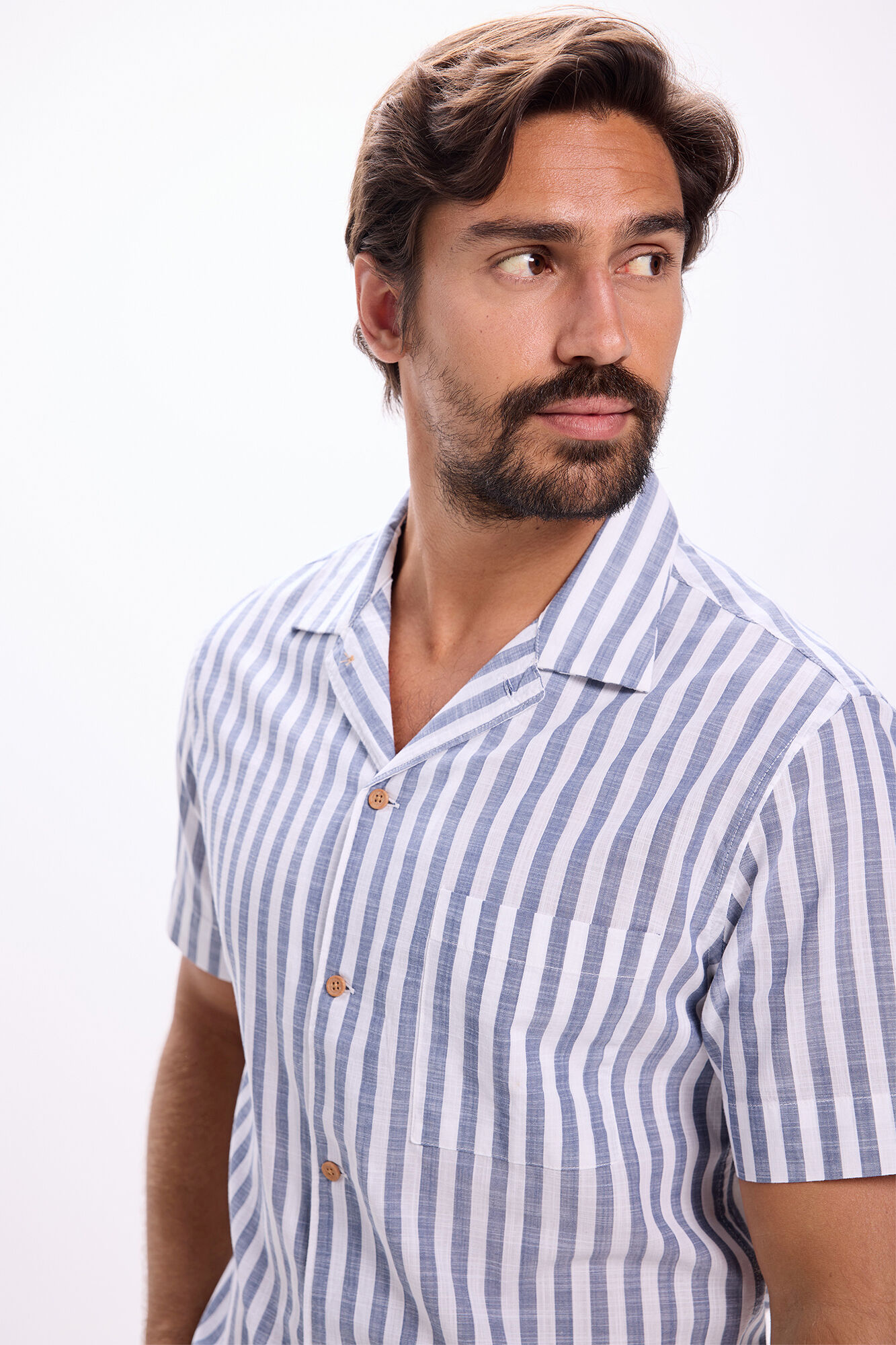 Milano Camisa estampada con cuello de solapa