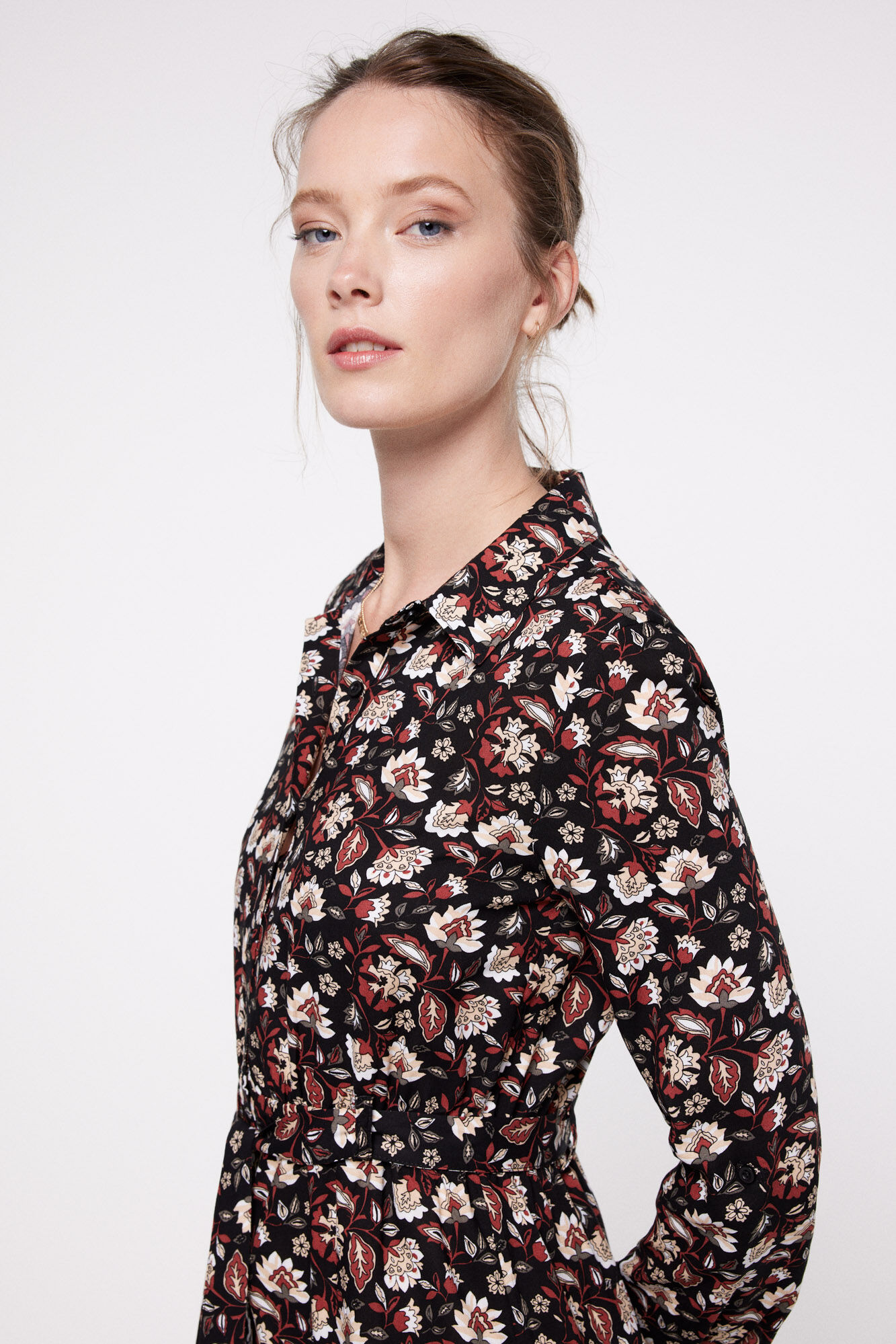 Milano Vestido Camisero Midi natural