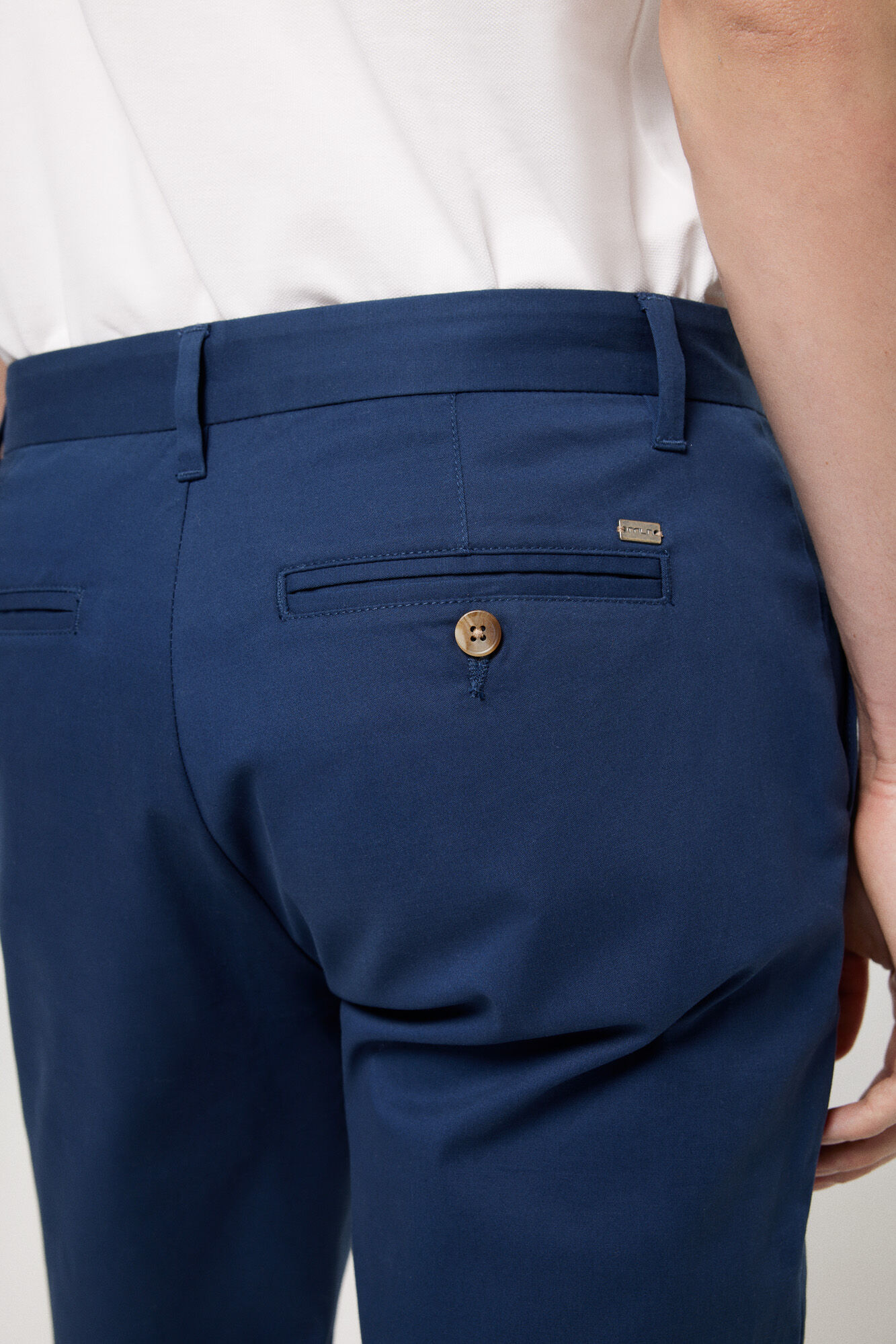 Milano Chino liso vestir. Navy