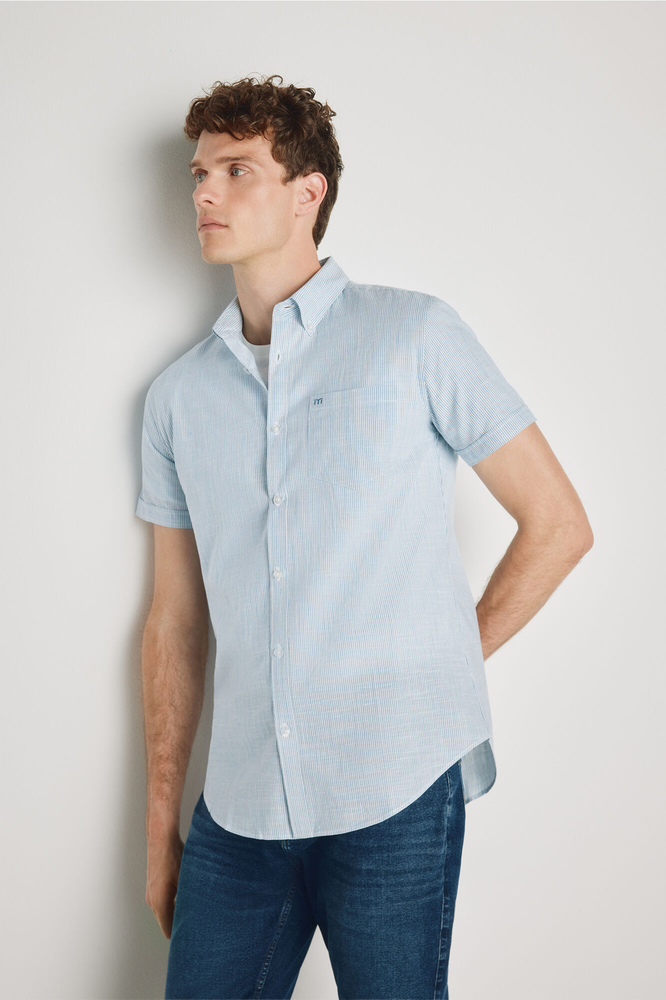 Milano Camisa de rayas manga corta