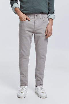 Fifty Outlet Pantalón Slim 5 Bolsillos Gris