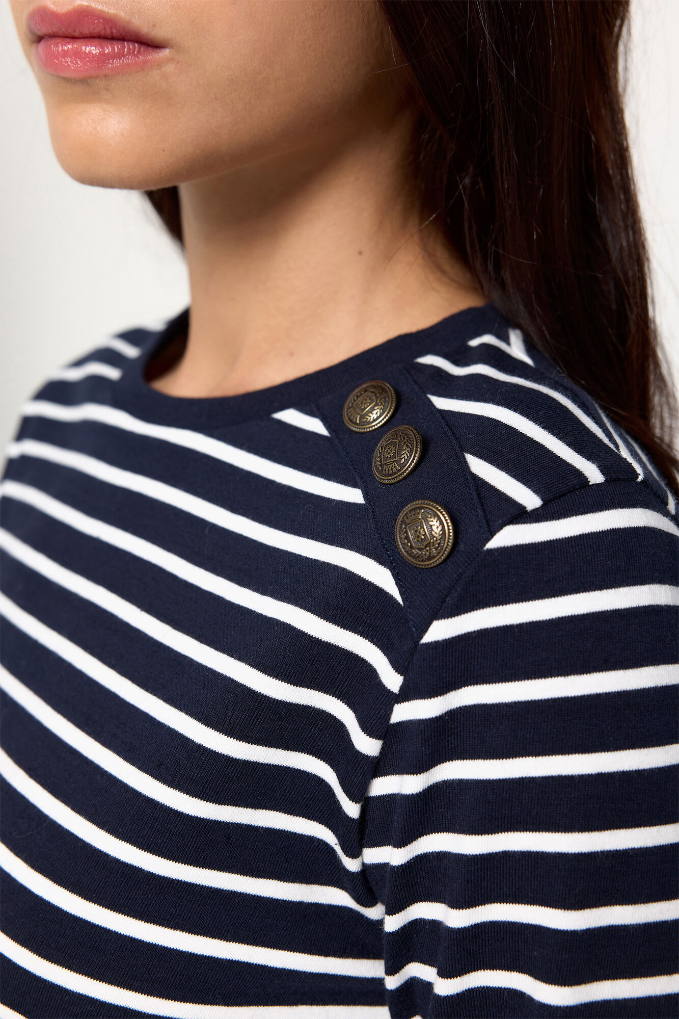 Milano Camiseta rayas tejido heavy cotton Azul