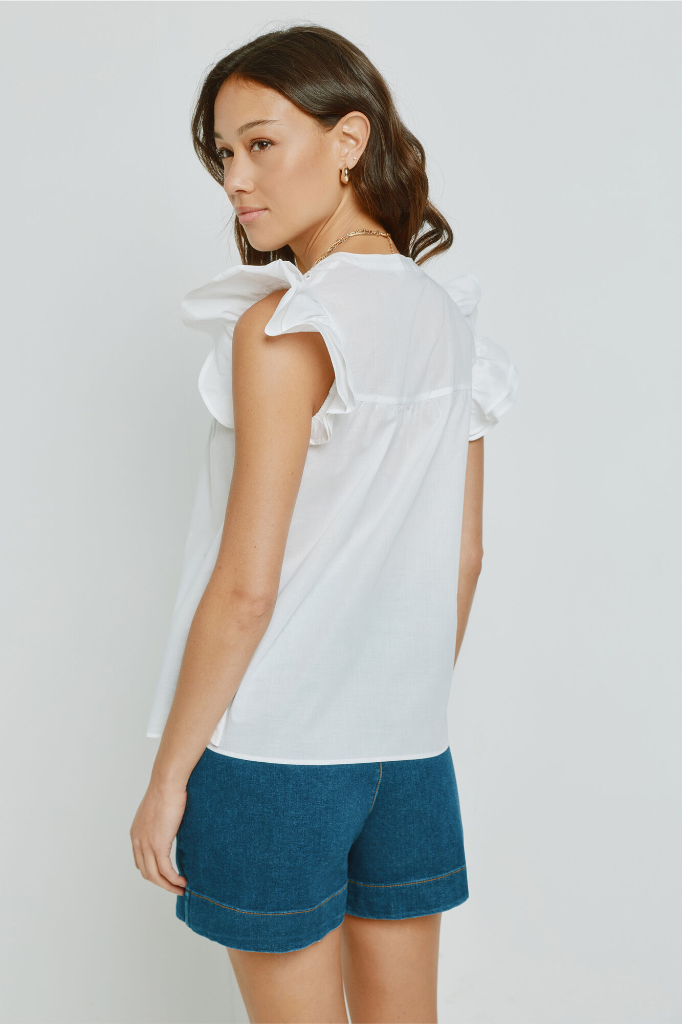 Milano Blusa bordada Blanco